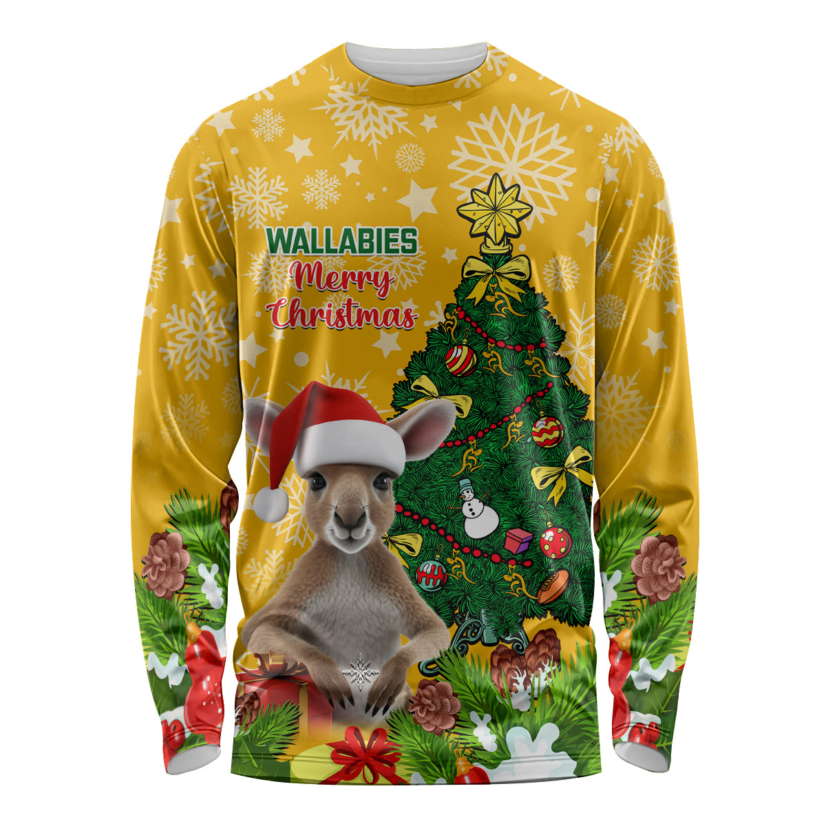 personalised-wallabies-rugby-christmas-long-sleeve-shirt-merry-xmas-with-australian-kangaroo
