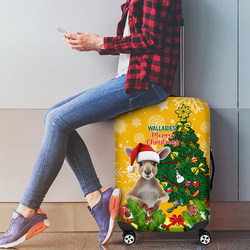 personalised-wallabies-rugby-christmas-luggage-cover-merry-xmas-with-australian-kangaroo