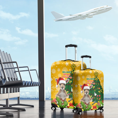 personalised-wallabies-rugby-christmas-luggage-cover-merry-xmas-with-australian-kangaroo