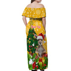 personalised-wallabies-rugby-christmas-off-shoulder-maxi-dress-merry-xmas-with-australian-kangaroo