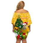 personalised-wallabies-rugby-christmas-off-shoulder-short-dress-merry-xmas-with-australian-kangaroo