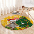 personalised-wallabies-rugby-christmas-round-carpet-merry-xmas-with-australian-kangaroo