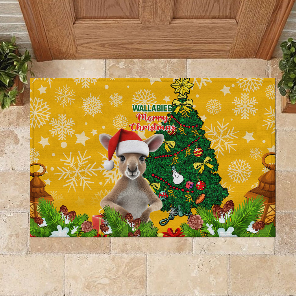 personalised-wallabies-rugby-christmas-rubber-doormat-merry-xmas-with-australian-kangaroo