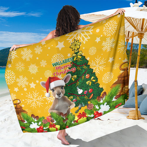 personalised-wallabies-rugby-christmas-sarong-merry-xmas-with-australian-kangaroo