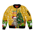 personalised-wallabies-rugby-christmas-sleeve-zip-bomber-jacket-merry-xmas-with-australian-kangaroo