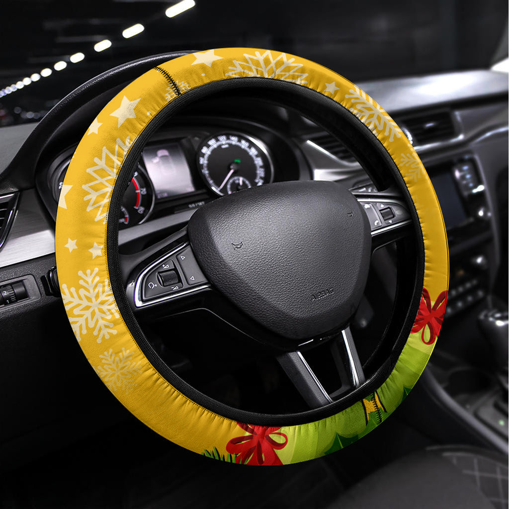 Wallabies Rugby Christmas Steering Wheel Cover Merry Xmas With Australian Kangaroo