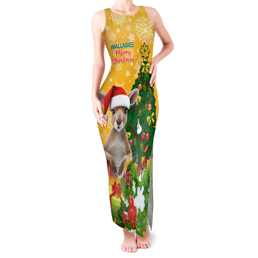 personalised-wallabies-rugby-christmas-tank-maxi-dress-merry-xmas-with-australian-kangaroo