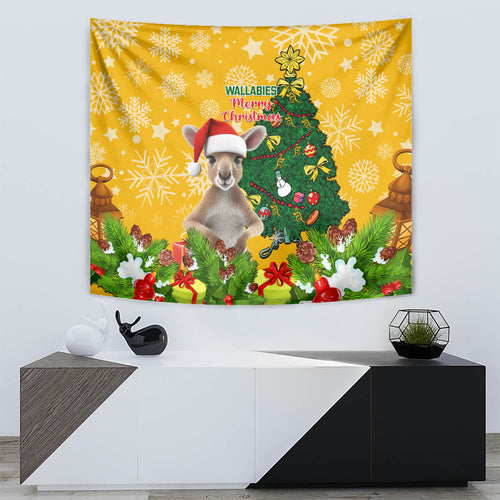 personalised-wallabies-rugby-christmas-tapestry-merry-xmas-with-australian-kangaroo