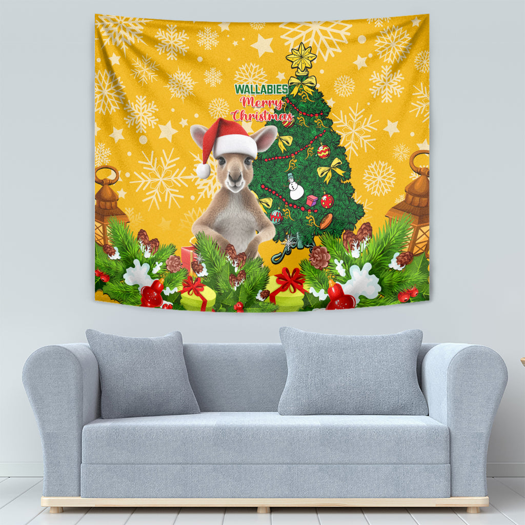 personalised-wallabies-rugby-christmas-tapestry-merry-xmas-with-australian-kangaroo