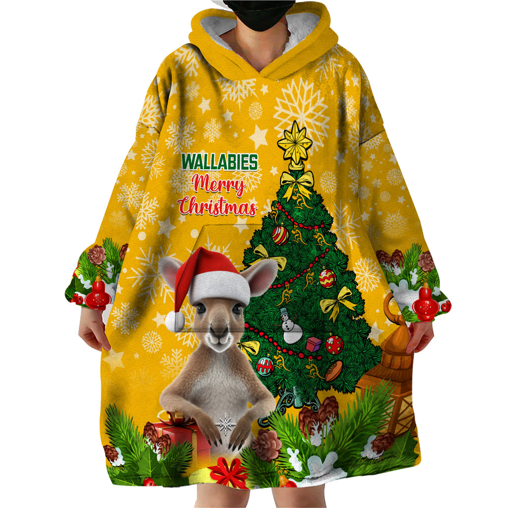 personalised-wallabies-rugby-christmas-wearable-blanket-hoodie-merry-xmas-with-australian-kangaroo