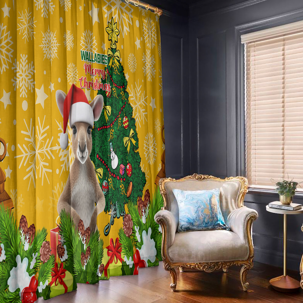 personalised-wallabies-rugby-christmas-window-curtain-merry-xmas-with-australian-kangaroo