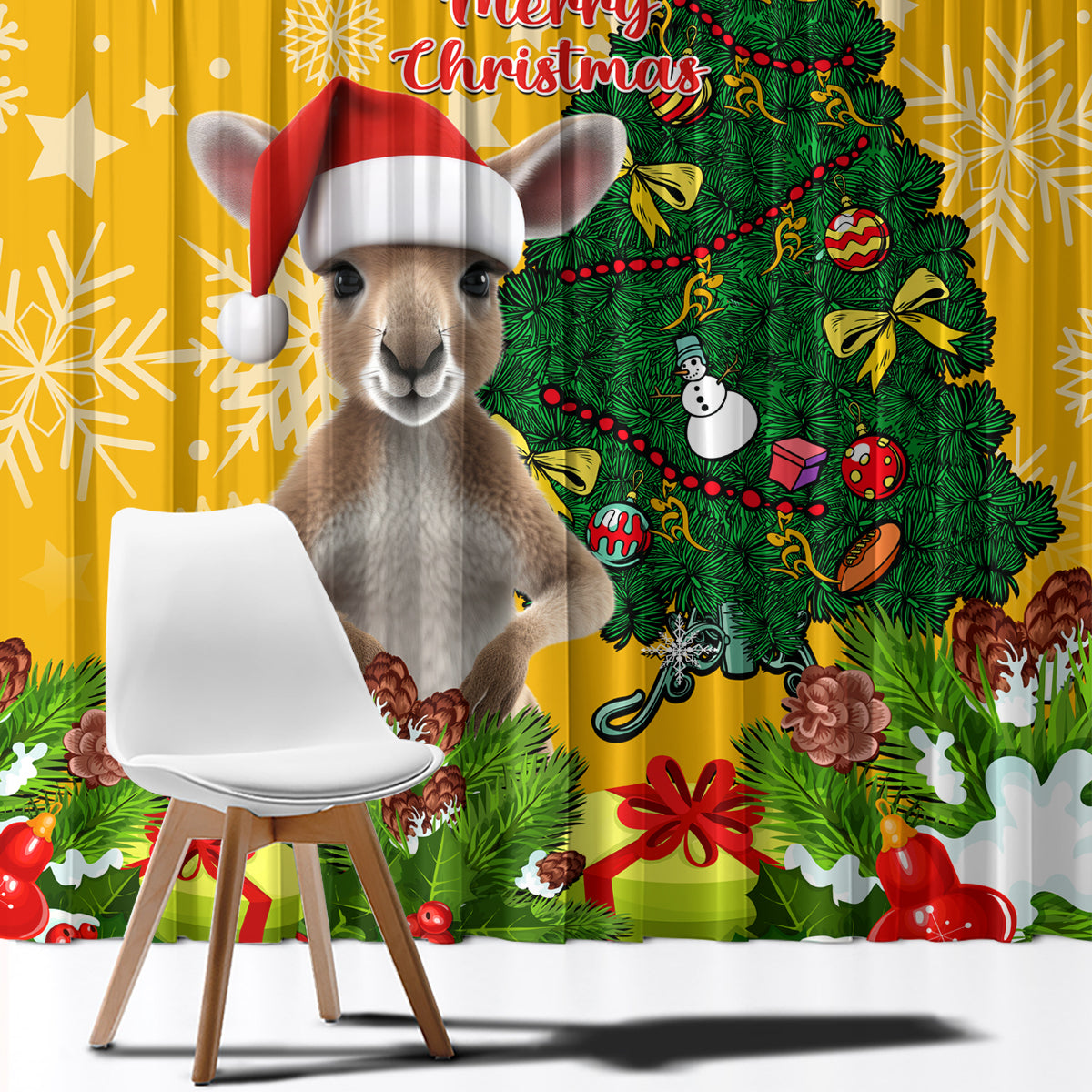 personalised-wallabies-rugby-christmas-window-curtain-merry-xmas-with-australian-kangaroo