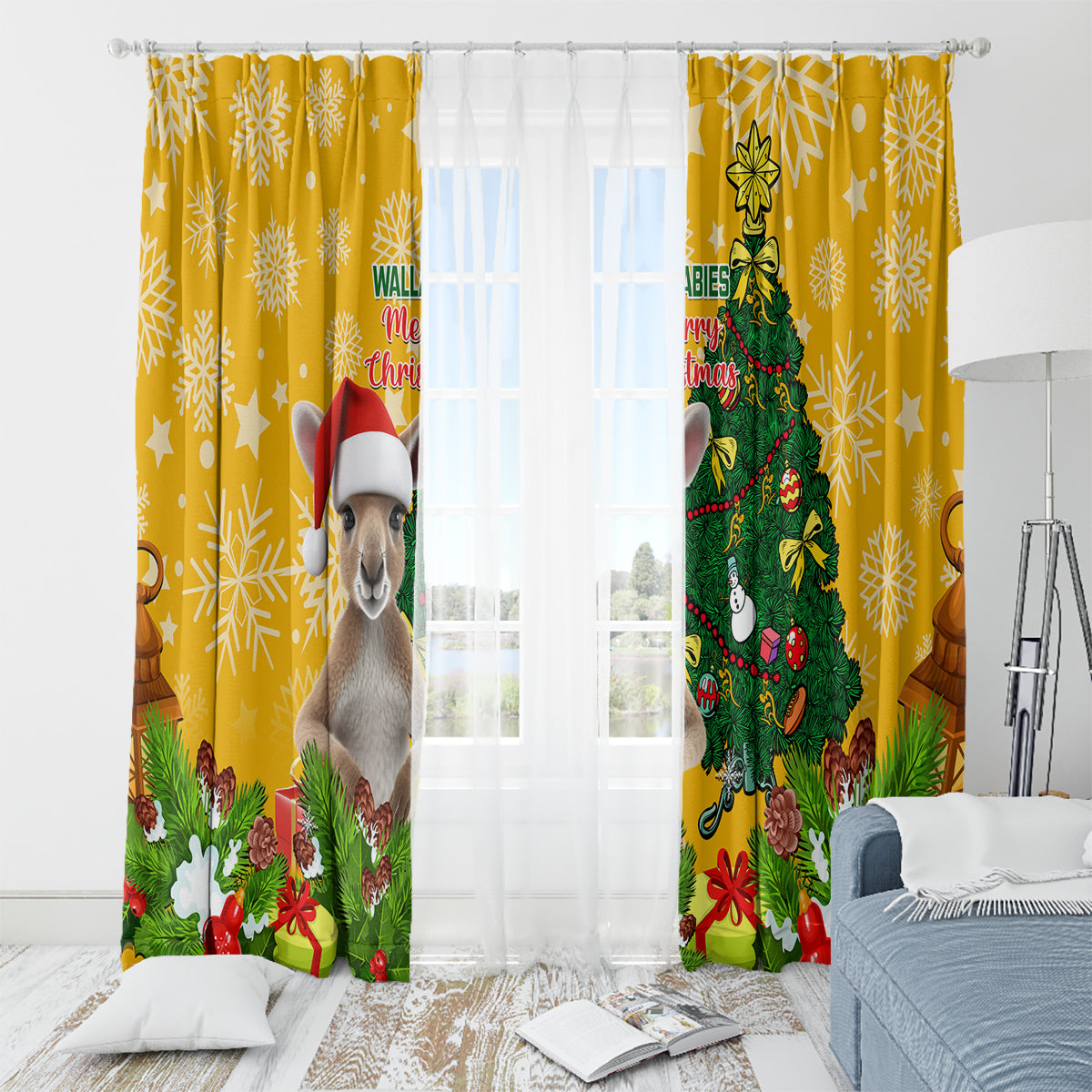 personalised-wallabies-rugby-christmas-window-curtain-merry-xmas-with-australian-kangaroo