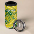 Bangladesh And Australia Cricket 4 in 1 Can Cooler Tumbler Kangaroo Tiger Together