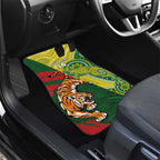 Custom Bangladesh And Australia Cricket Car Mats Kangaroo Tiger Together