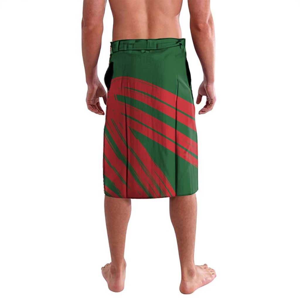 Custom Bangladesh And Australia Cricket Lavalava Kangaroo Tiger Together