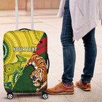 Custom Bangladesh And Australia Cricket Luggage Cover Kangaroo Tiger Together