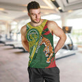 Custom Bangladesh And Australia Cricket Men Tank Top Kangaroo Tiger Together