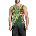 Custom Bangladesh And Australia Cricket Men Tank Top Kangaroo Tiger Together