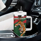 Bangladesh And Australia Cricket Tumbler With Handle Kangaroo Tiger Together