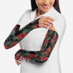 Australia Sturt's Desert Pea Arm Sleeves Aussie Native Flowers Indigenous Art - Aussie Hoodie