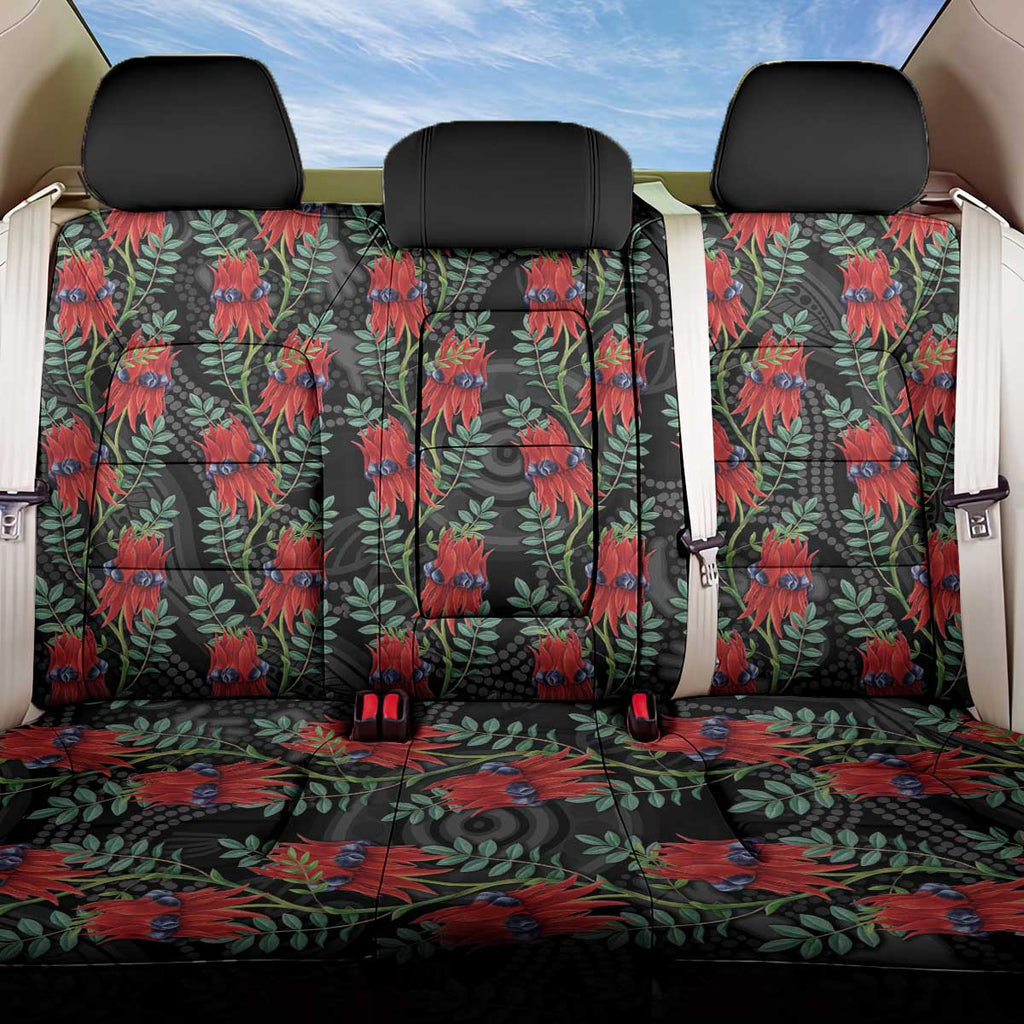 Australia Sturt's Desert Pea Back Car Seat Cover Aussie Native Flowers Indigenous Art - Aussie Hoodie
