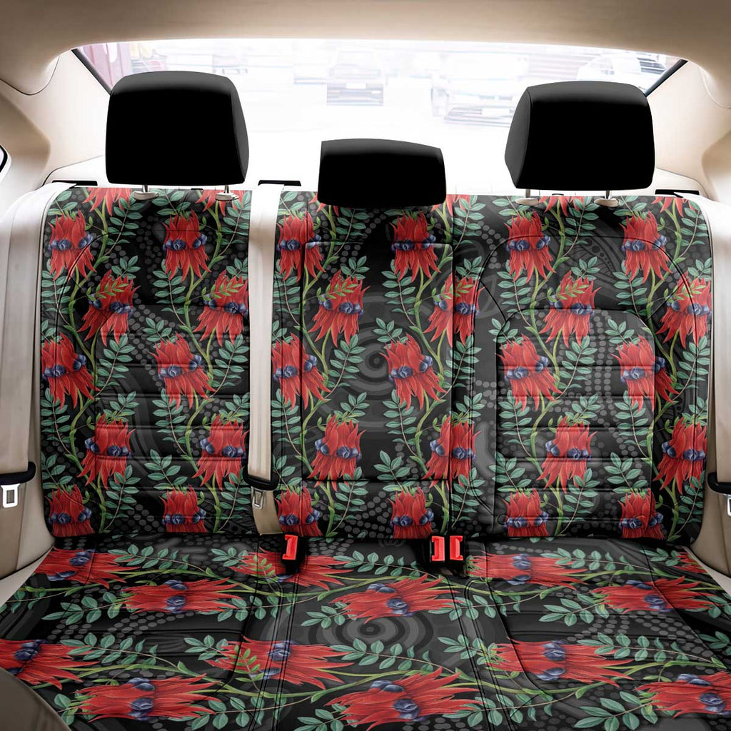 Australia Sturt's Desert Pea Back Car Seat Cover Aussie Native Flowers Indigenous Art - Aussie Hoodie