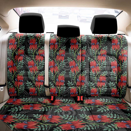 Australia Sturt's Desert Pea Back Car Seat Cover Aussie Native Flowers Indigenous Art - Aussie Hoodie