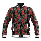 Australia Sturt's Desert Pea Baseball Jacket Aussie Native Flowers Indigenous Art - Aussie Hoodie