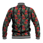 Australia Sturt's Desert Pea Baseball Jacket Aussie Native Flowers Indigenous Art - Aussie Hoodie