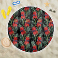 Australia Sturt's Desert Pea Beach Blanket Aussie Native Flowers Indigenous Art - Aussie Hoodie