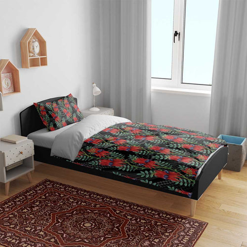 Australia Sturt's Desert Pea Bedding Set Aussie Native Flowers Indigenous Art - Aussie Hoodie