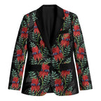 Australia Sturt's Desert Pea Blazer Aussie Native Flowers Indigenous Art - Aussie Hoodie