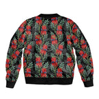 Australia Sturt's Desert Pea Bomber Jacket Aussie Native Flowers Indigenous Art - Aussie Hoodie