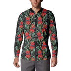 Australia Sturt's Desert Pea Button Sweatshirt Aussie Native Flowers Indigenous Art - Aussie Hoodie