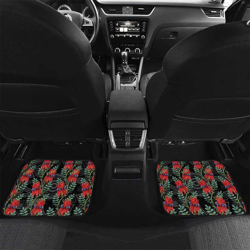 Australia Sturt's Desert Pea Car Mats Aussie Native Flowers Indigenous Art - Aussie Hoodie