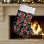 Australia Sturt's Desert Pea Christmas Stocking Aussie Native Flowers Indigenous Art - Aussie Hoodie