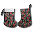 Australia Sturt's Desert Pea Christmas Stocking Aussie Native Flowers Indigenous Art - Aussie Hoodie