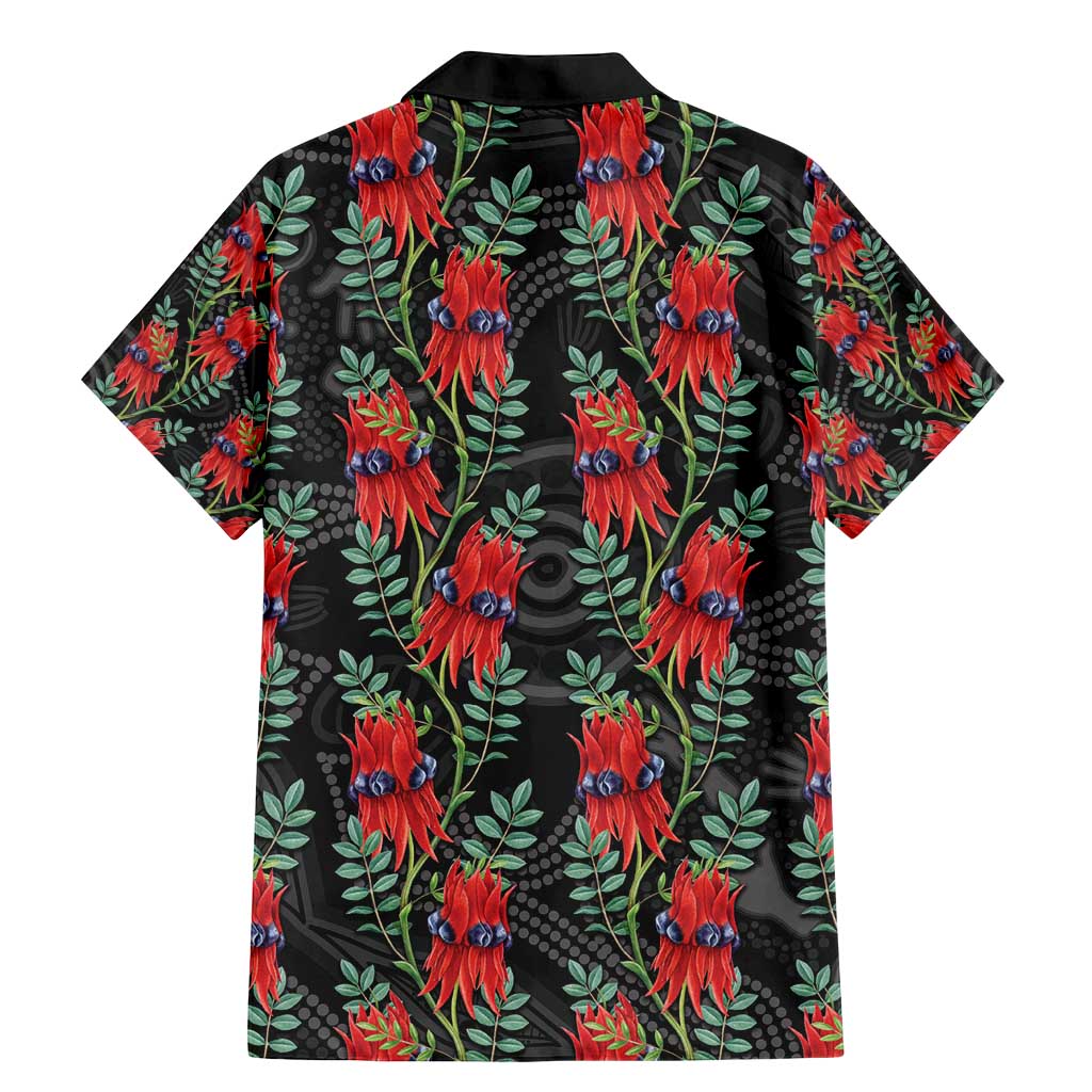 Australia Sturt's Desert Pea Family Matching Mermaid Dress and Hawaiian Shirt Aussie Native Flowers Indigenous Art - Aussie Hoodie