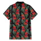 Australia Sturt's Desert Pea Family Matching Off Shoulder Maxi Dress and Hawaiian Shirt Aussie Native Flowers Indigenous Art - Aussie Hoodie