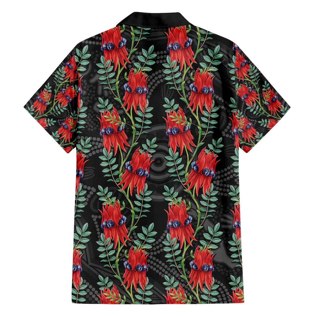 Australia Sturt's Desert Pea Family Matching Tank Maxi Dress and Hawaiian Shirt Aussie Native Flowers Indigenous Art - Aussie Hoodie
