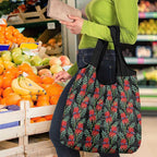 Australia Sturt's Desert Pea Grocery Bag Aussie Native Flowers Indigenous Art - Aussie Hoodie