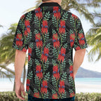 Australia Sturt's Desert Pea Hawaiian Shirt Aussie Native Flowers Indigenous Art - Aussie Hoodie