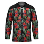 Australia Sturt's Desert Pea Hockey Jersey Aussie Native Flowers Indigenous Art - Aussie Hoodie
