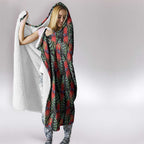 Australia Sturt's Desert Pea Hooded Blanket Aussie Native Flowers Indigenous Art - Aussie Hoodie
