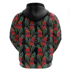 Australia Sturt's Desert Pea Hoodie Aussie Native Flowers Indigenous Art - Aussie Hoodie