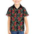 Australia Sturt's Desert Pea Kid Hawaiian Shirt Aussie Native Flowers Indigenous Art - Aussie Hoodie