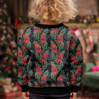 Australia Sturt's Desert Pea Kid Ugly Christmas Sweater Aussie Native Flowers Indigenous Art - Aussie Hoodie