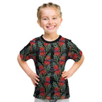 Australia Sturt's Desert Pea Kid T Shirt Aussie Native Flowers Indigenous Art - Aussie Hoodie