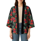 Australia Sturt's Desert Pea Kimono Aussie Native Flowers Indigenous Art - Aussie Hoodie